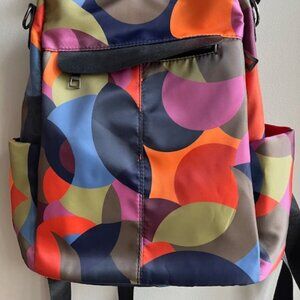Multicolor medium backpack.